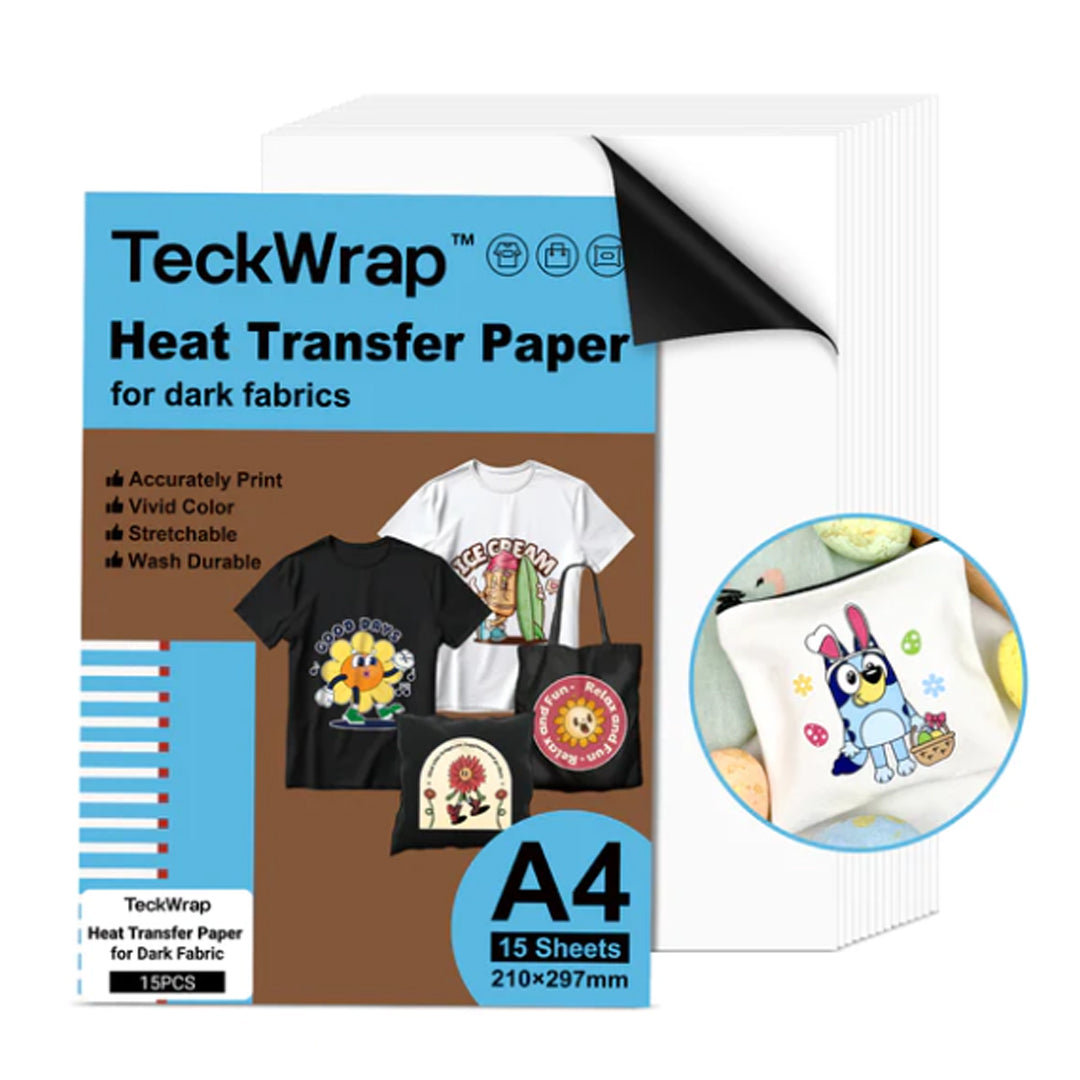Printable Inkjet Dark Fabrics Transfer Paper Sheets Vinyl Supplies