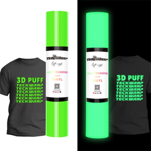 Green Glow in the Dark Puff HTV