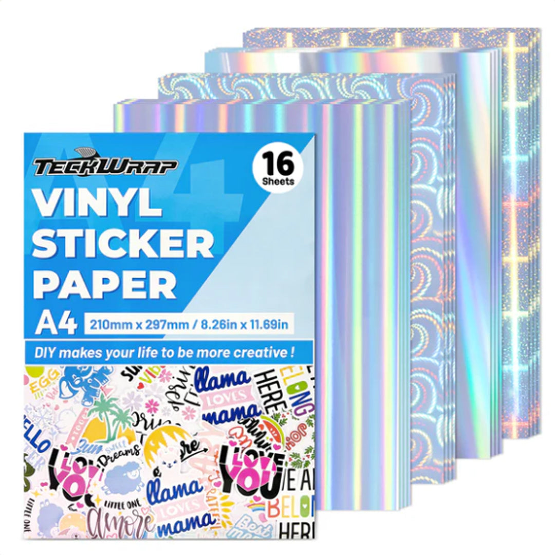 Printable Assorted Holo Vinyl Pack 16pc