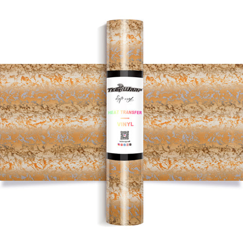 Khaki Brown Marble HTV - CLEARANCE