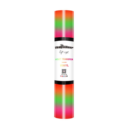 Lime Red Rainbow Stripes HTV