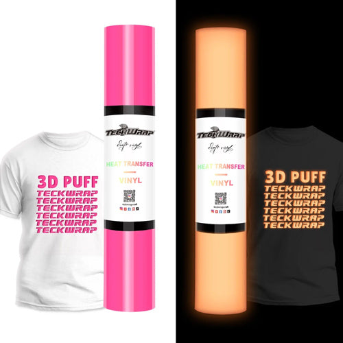 Pink Glow in the Dark Puff HTV