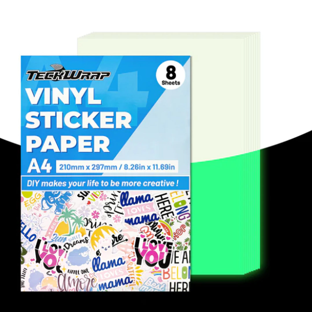 Printable Glow In The Dark Vinyl Pack 8 pc