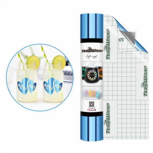 Mirror Chrome Cool Blue Adhesive Vinyl