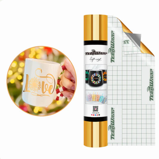 Mirror Chrome Light Gold Adhesive Vinyl