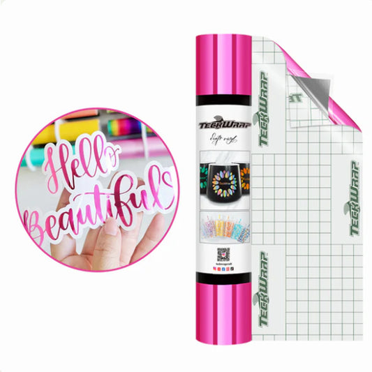 Mirror Chrome Royal Pink Adhesive Vinyl