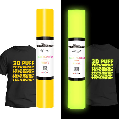 Yellow Glow in the Dark Puff HTV