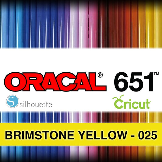 Brimstone Yellow 025 Adhesive Vinyl