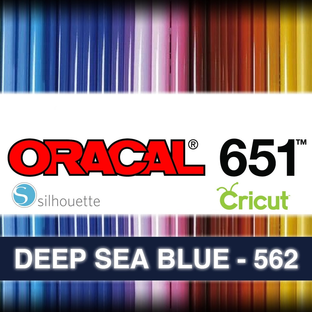 Oracal 651 Dark Blue Vinyl, 562 Deep Sea Blue