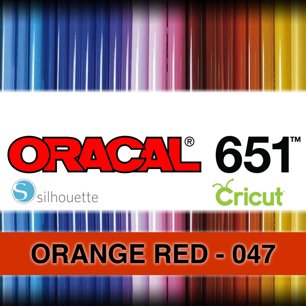 047 Orange Red Adhesive Vinyl