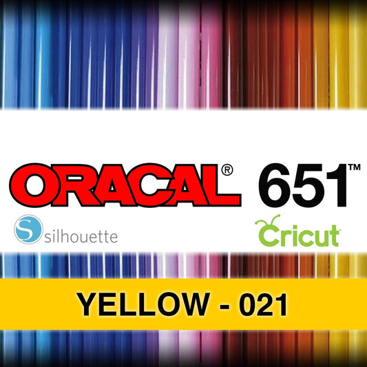 Yellow 021 Adhesive Vinyl