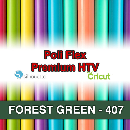 Forest Green 407 Poli Flex HTV Iron-on