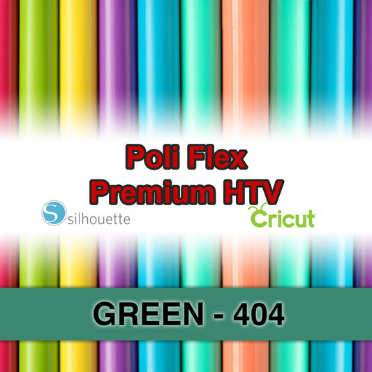 Green 404 Poli Flex HTV Iron-on