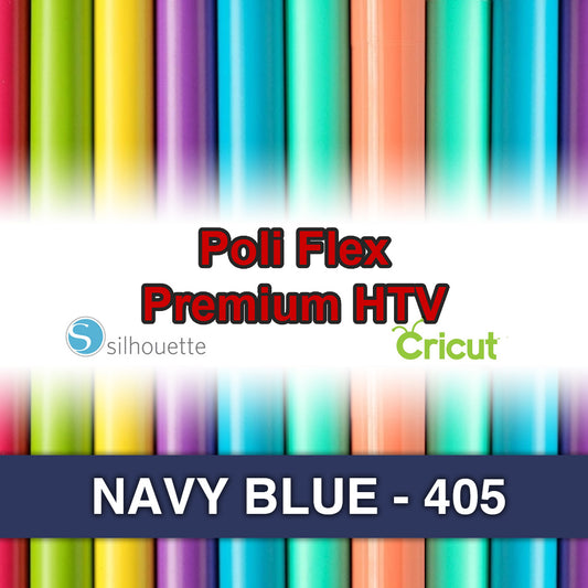 Navy Blue 405 Poli Flex HTV Iron-on
