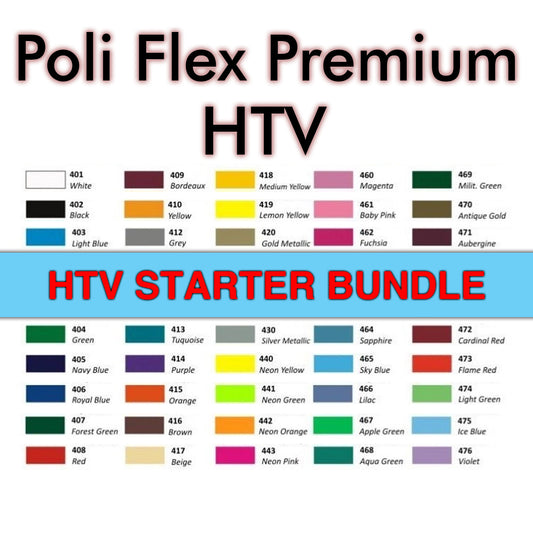 [30cm] Starter Bundle PoliFlex Premuim HTV Iron-on