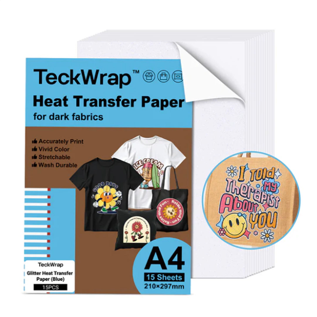 Glitter Heat Transfer Paper (Blue)