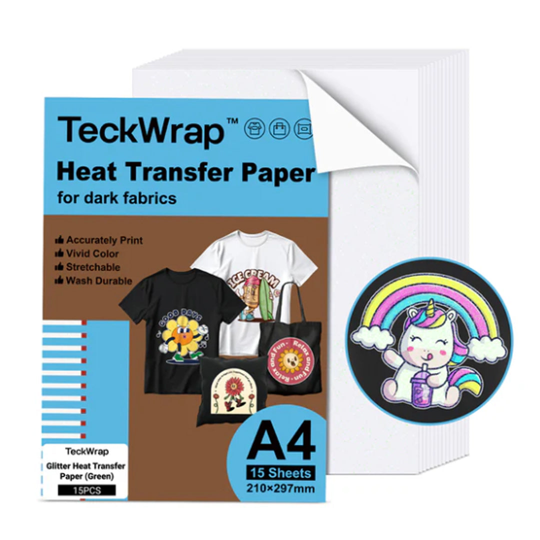 Glitter Heat Transfer Paper (Green)