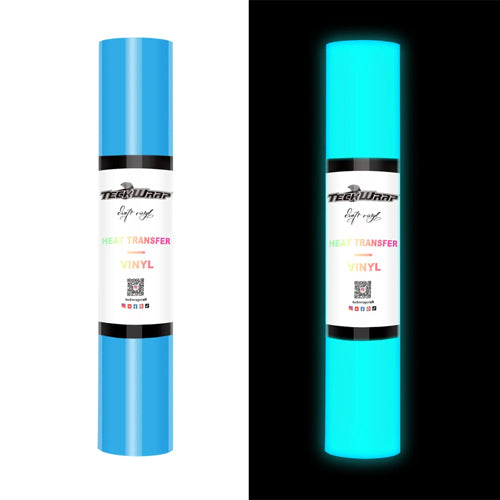 Neon Blue Glow In The Dark HTV