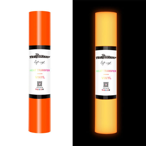 Neon Orange Glow In The Dark HTV