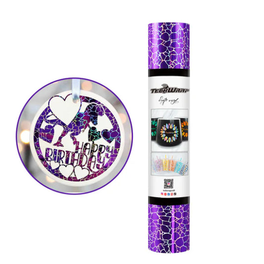 Purple Holographic Cobblestone Adhesive Vinyl