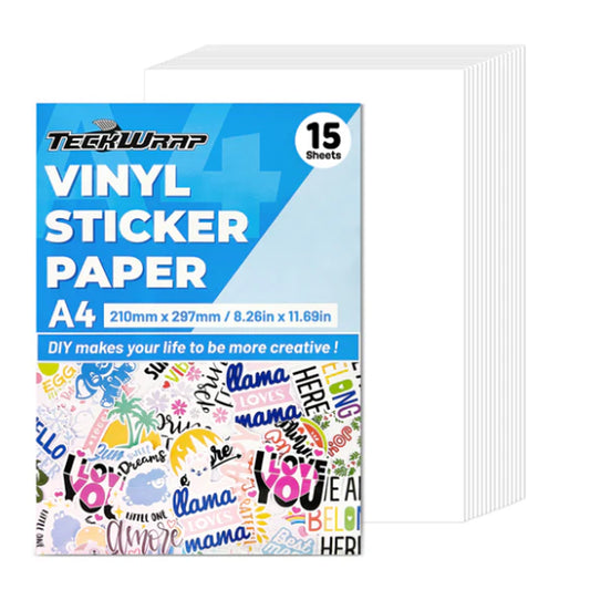 Printable Matte White Vinyl Pack 15pc