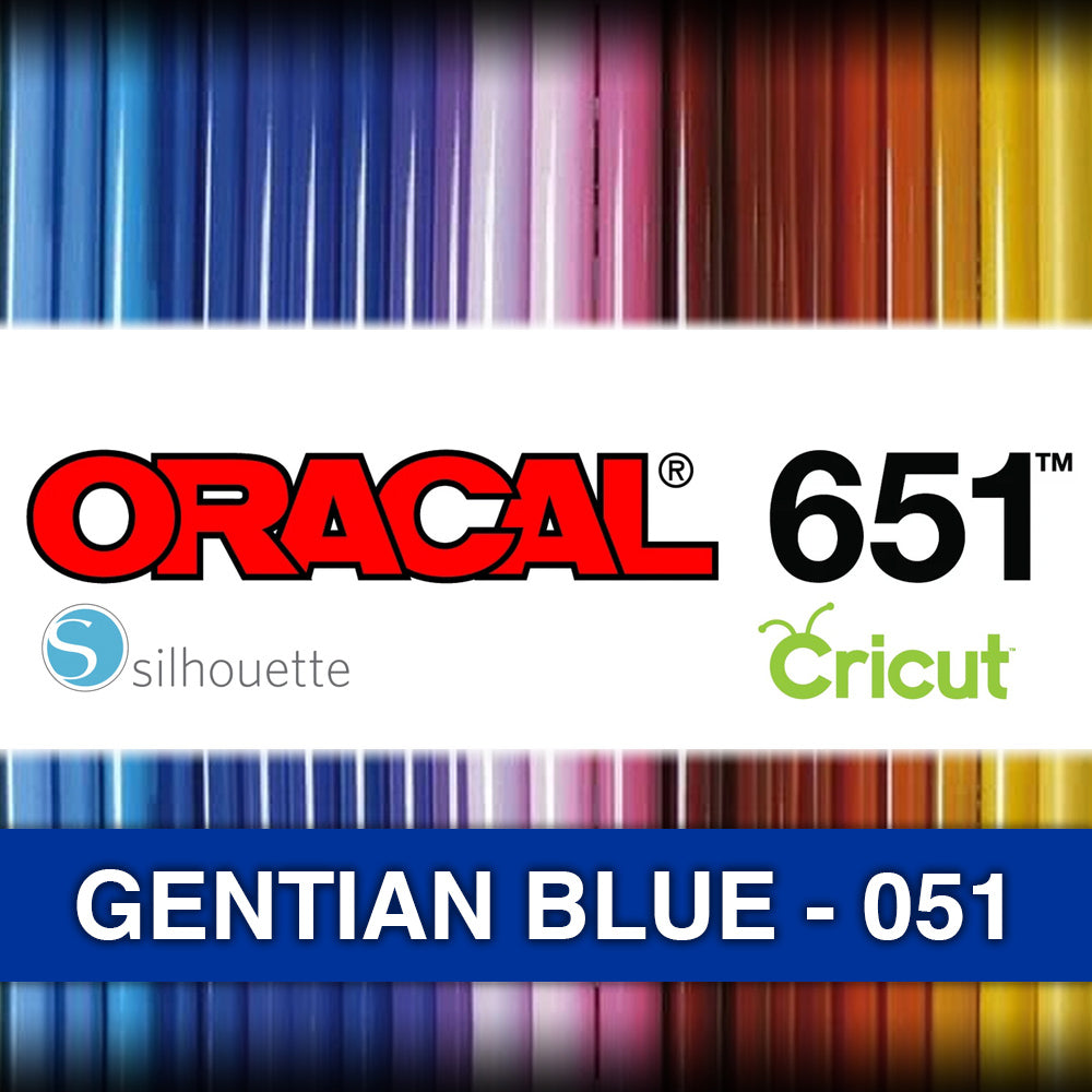 Gentian Blue 051 Adhesive Vinyl