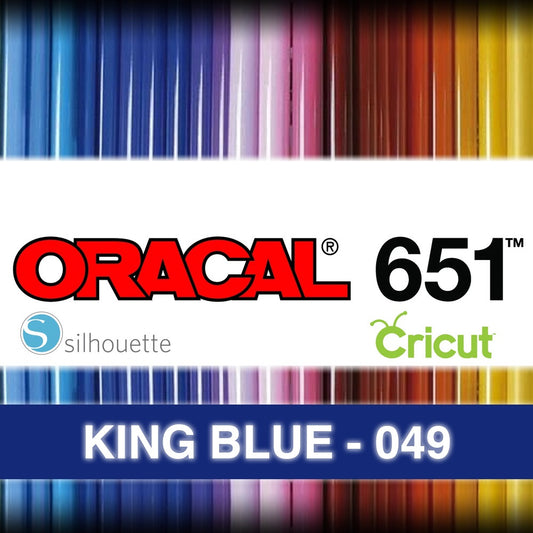 King Blue 049 Adhesive Vinyl