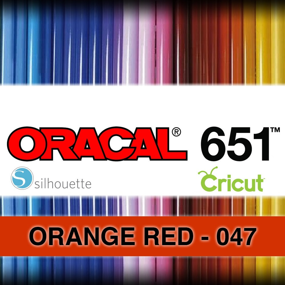 Orange Red 047 Adhesive Vinyl