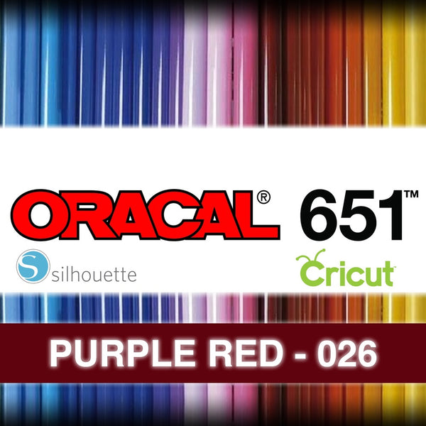 Oracal 651 Permanent Vinyl Purple Red (026)