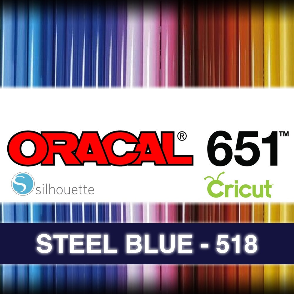 Steel Blue 518 Adhesive Vinyl