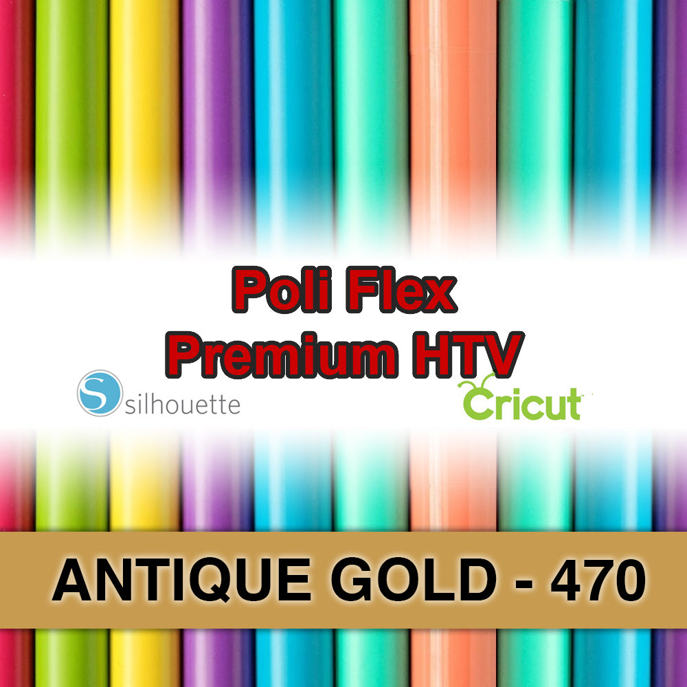 Antique Gold 470 Poli Flex HTV Iron-on