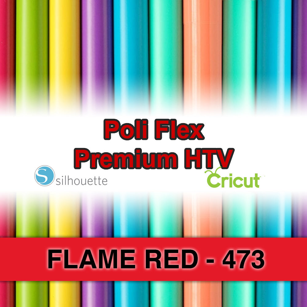Flame Red 473 Poli Flex HTV Iron-on