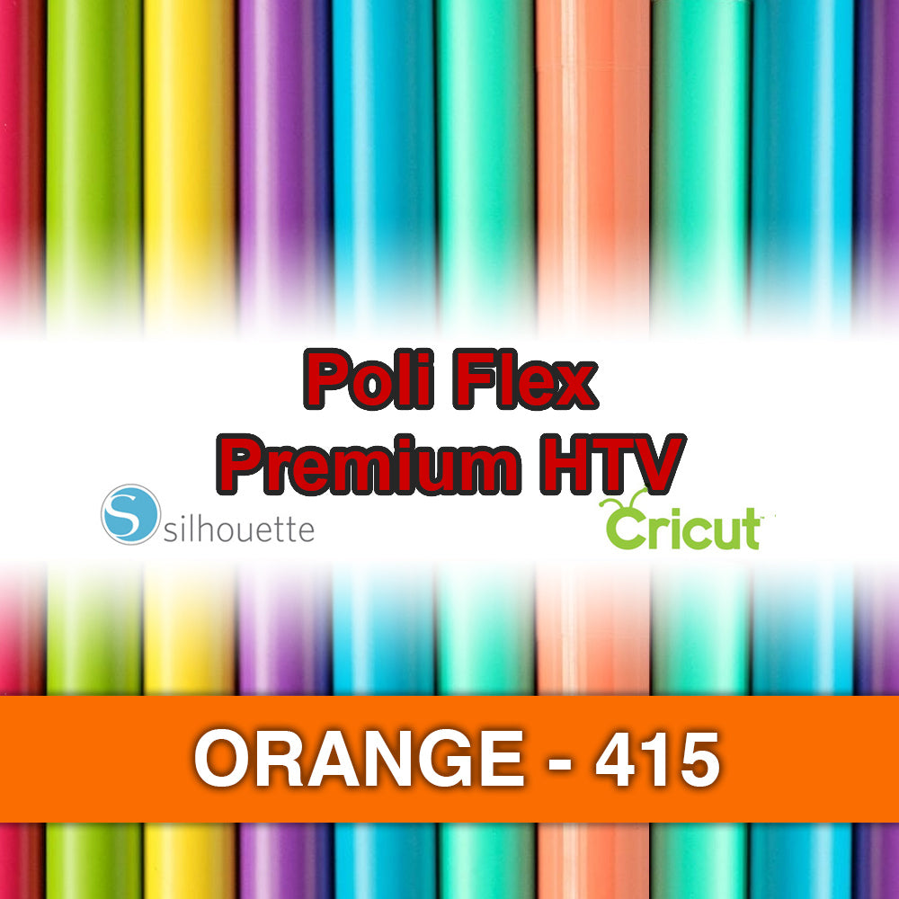 Orange 415 Poli Flex HTV Iron-on