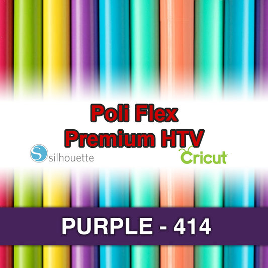 Purple 414 Poli Flex HTV Iron-on